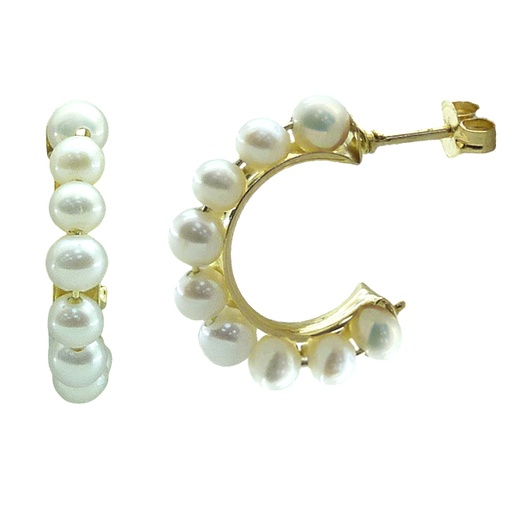 [5597] PENDIENTES ARO 18MM PERLA 3/3.5MM.PRESION