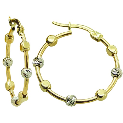 [5351] PENDIENTES AROS FORMA 30MM