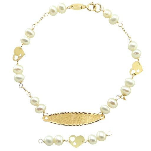 [9001/27] PULS.COMUNION CORAZON PERLA C/CHAPA Perla Cultivada