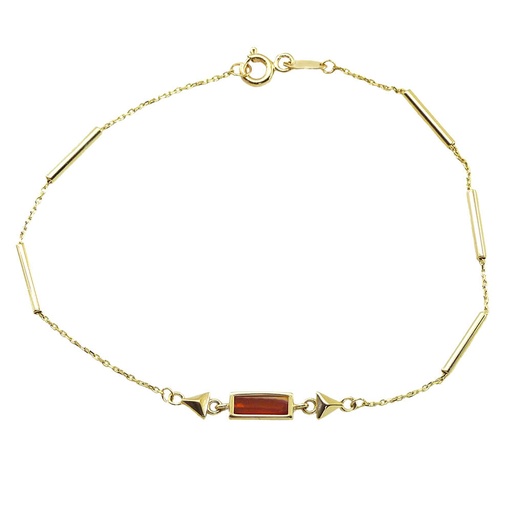 [5421] 17CM SARDONIC AGATE BRACELET.