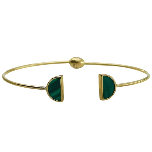 [5294] 19CM MALACHITE BRACELET.